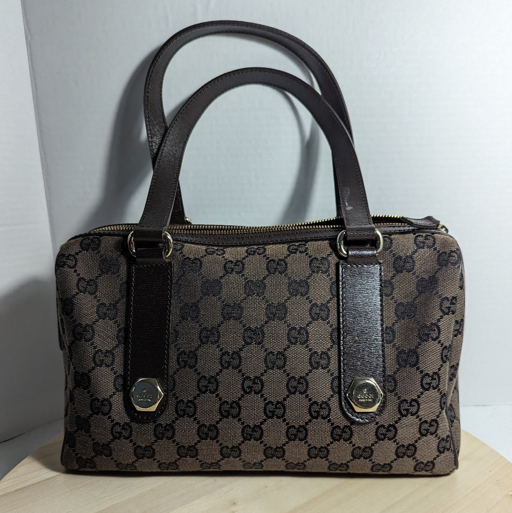 Gucci GG Canvas Boston Bag